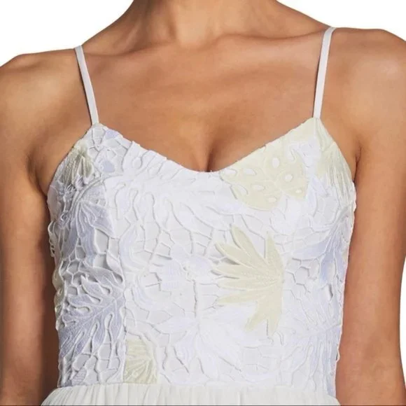 Dress the Population Asha Lace and Chiffon Gown size S NEW - Picture 3 of 13